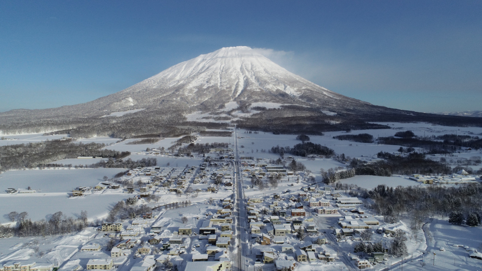 冬の羊蹄山