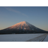 羊蹄山と雪景色