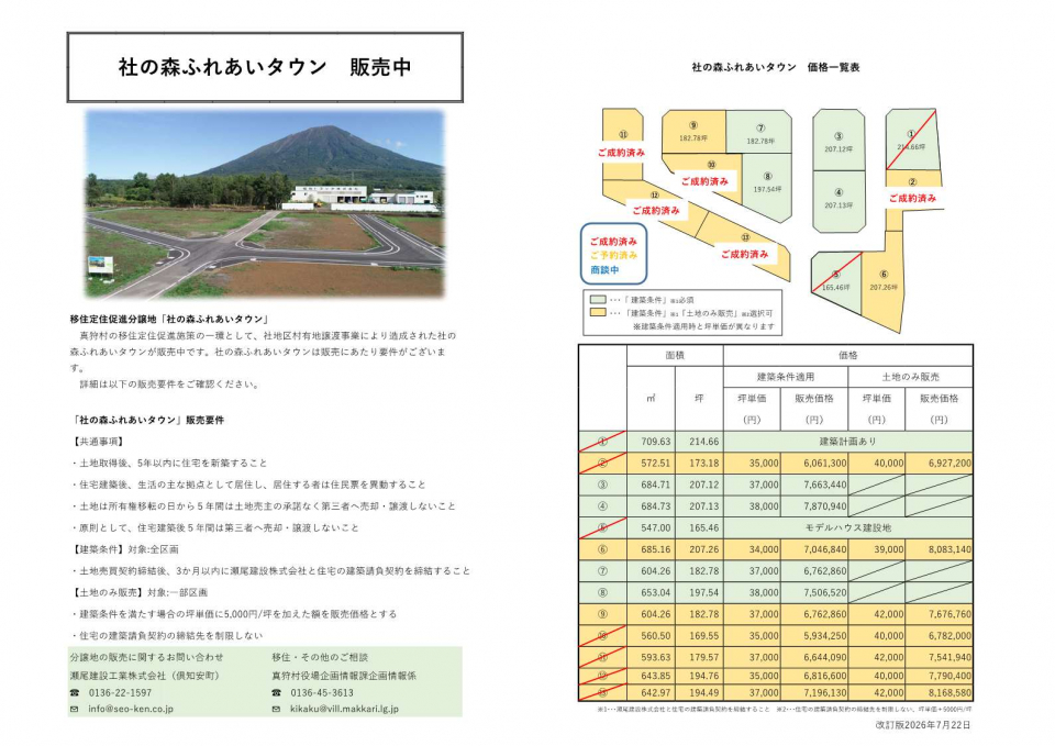 社の森ふれあいタウンチラシ